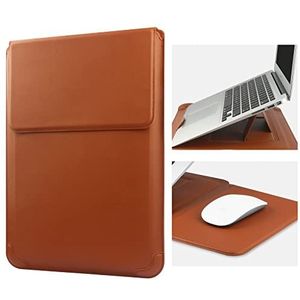 HoYiXi Leren laptophoes voor 15 inch / 16 inch laptop, MacBook Pro 16 2021 en 2019/ASUS Vivobook 15/Huawei MateBook D15/HP 15,6 inch PC/MacBook Pro 15/Surface Laptop 3/Dell Inspiron 15/IdeaPad,