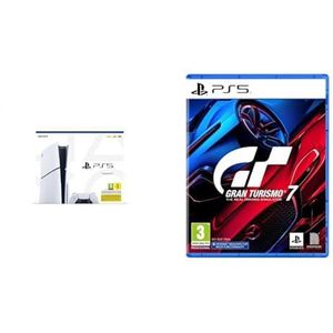 Playstation Console 5 Edition Standard Slim & Sony, Gran Turismo 7 PS5, Jeu de Course, Édition Standard, Version Physique avec CD, En Français, 1 Joueur et Multijoueurs, PEGI 3 5