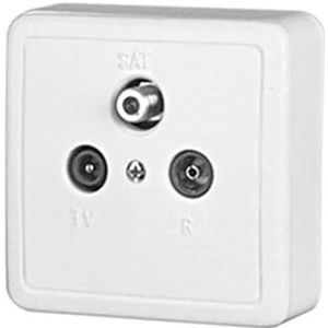 Antenne blindée de surface pour TV, FM et SAT, idéale pour capter les signaux en intérieur et extérieur, garantissant une réception optimale et stable dans diverses conditions.