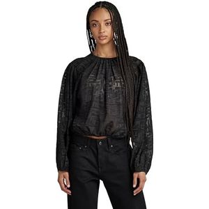 G-STAR RAW Sniper Top 2.0 Ls Wmn T-shirt voor dames, Zwart (Dk Black D23818-d404-6484)