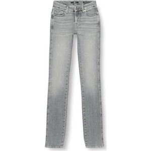 7 For All Mankind Kimmie Sliillrun Jeans met rechte pijpen voor dames, grijs.