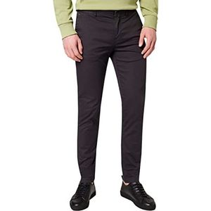 Scotch & Soda Stuart Regular Slim Fit broek voor heren, van biologisch katoen, Antraciet 4524