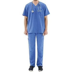 Misemiya - Uniform unisex blouse - medisch uniform met bovendeel en broek - ref. 8178, Hemelsblauw Trs