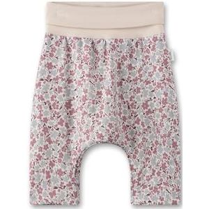 Sanetta Beige pour bébé fille | Pantalon doublé en viscose pratique et confortable avec ourlet et vêtements Mille Fleur-Allover, beige, 86