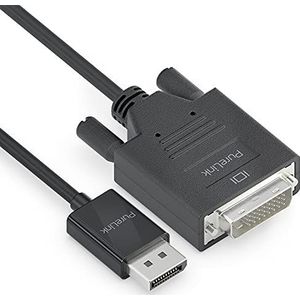 PureLink DisplayPort naar DVI-kabel, WUXGA-resolutie 1920 x 1200, vergulde connectoren, 2 m, zwart