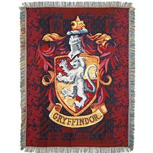 Harry Potter Gryffindor Geweven sprei, schild, meerkleurig, 122 x 152 cm