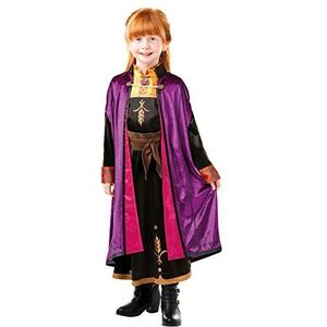 RUBIE'S - Officieel luxe kostuum – Anna Frozen 2, kinderen, I-300507L, maat S 3 tot 4 jaar