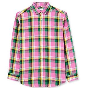 Seidensticker Chemise À Manches Longues Coupe Droite T-Shirt Homme, Rose, 44 cm