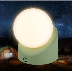 BRILONER - Draadloze mini-led-tafellamp IP54 met aanraking, dimbaar per niveau, verwisselbare batterij en lichtbron, bedlamp, bal, led-tafellamp, tafellamp