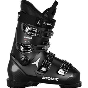 ATOMIC Hawx Prime Ski-laarzen, maat 24/24,5, alpine skischoenen in zwart, laarzen met enkel en 3D-hak voor een nauwkeurige pasvorm, middelbrede skischoenen, voor beginners, skiën