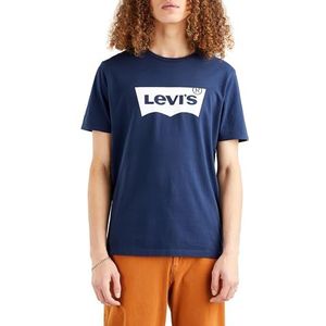 Levi's Housemark Graphic Bw Logo T-shirt voor heren, Jurk met blauw logo