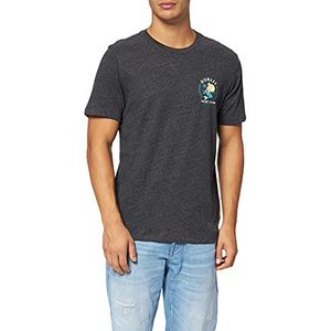Hurley M EVD Pacific Surf Club SS T-shirt voor heren, zwart.