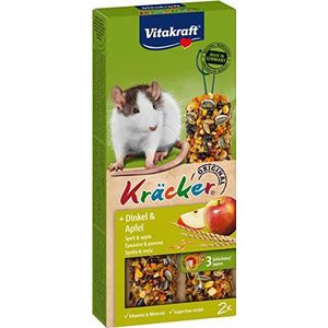 Vitakraft Kräcker – traktatie voor ratten met appel en spelt – 1 x 2