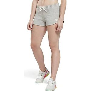 Reebok French Terry shorts voor dames, grijs gemêleerd medium