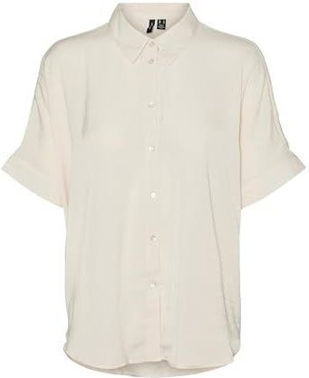 VERO MODA Vmkatrine S/S oversized T-shirt Wvn Noos damesblouse, Berk
