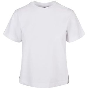 Urban Classics Dames T-shirt van gerecycled materiaal verkrijgbaar in 2 kleuren, Ladies gerecycled Cotton Boxy Tee, maten XS - 5XL, Wit