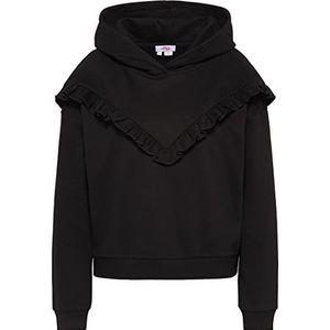 threezy 12620051-TH01 Sweat à capuche pour femme, noir, taille M, Noir, M