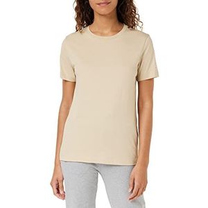 Champion Legacy American Classics Small Logo Regular S/S T-shirt voor dames, taupe, L, bruin