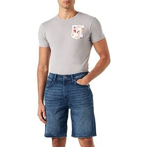 s.Oliver Jeans-broek, korte jeansbroek, heren, Blauw