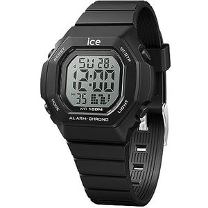 Ice-Watch - ICE digit ultra wit - wit jongenshorloge (gemengd) met kunststof band, zwart., riem