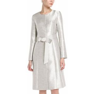 APART Fashion Jacquard Coat damesjas, Crème-zwart