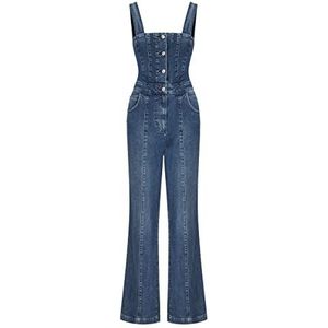 IPEKYOL Denim overall tuinbroek, indigo, 038 dames, Blauw