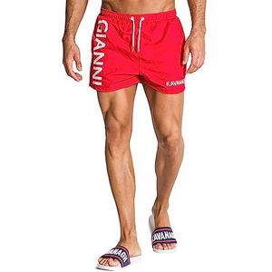 Gianni Kavanagh Red Dimension Swimshorts Board Shorts pour homme, Rouge, XL