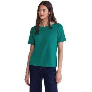 Street One LTD QR knit look Dames T-shirt - intense aqua