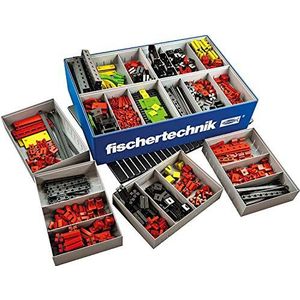 Fischertechnik 554195 Creative Basic - een grote keuze aan geselecteerde inhoud: 630 delen, een bodemplaat, een doos van 1000 en het flexibele opbergsysteem