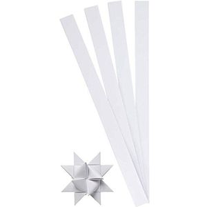 Paper Star papieren strips, 15 mm x 6,5 cm, wit, 100 stuks