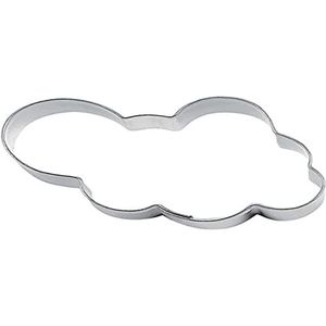 Staedter Cloud-vorm Cookie Cutter, zilverkleurig