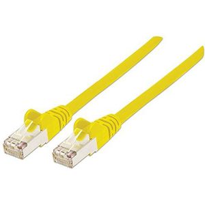 intellinet 741019 Cat7 netwerkkabel met Cat6a-stekker 100% koper LS0H geel 7,5 m