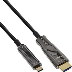 InLine 50 m USB AOC monitorkabel (stekker naar HDMI)