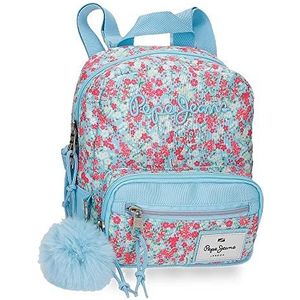Pepe Jeans Bagagehulp - Messenger Bag voor meisjes, Meerkleurig, Schoolrugzak met twee vakken, aanpasbaar aan de trolley