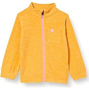 Color Kids Mini Fleece Jacket Melange Fleecejack Unisex Baby Cadmium Yellow, 74, cadmium geel