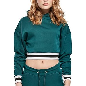 Urban Classics Dames sweatshirt met capuchon, trainingspak, jaspis, XL, Jaspis