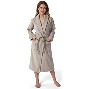 Möve Homewear badjas, mantel met halsband, zilvergrijs, 5864