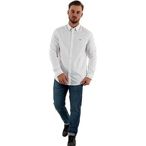 Tommy Jeans Klassiek Oxford overhemd Tjm casual overhemden voor heren, Wit