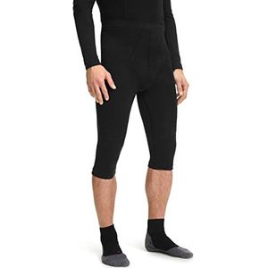 FALKE Wool Tech Sportpanty, kort, 3/4-laags, heren, ondergoed, merinowol, zwart, grijs, marineblauw, voor wandelen, skiën, snowboarden, 1 paar
