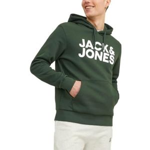 Bestseller A/S Jjecorp Logo Hoodie Hood Noos heren, Mountain View/Fit: Reg/Large Print, XXL, Mountain View/Fit: Reg/Large Print