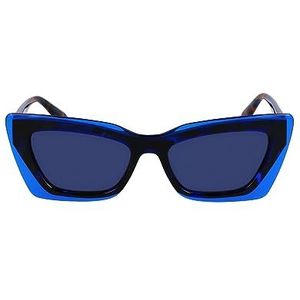Calvin Klein Ckj23656s zonnebril voor dames, Havana Blauw Bruin
