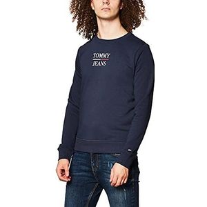 Tommy Jeans Tjw Slim Terry Logo Sweatshirt voor dames, Navy Blauw