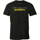 Friends MEFRIENTS049 T-shirt, zwart, L, heren, zwart.