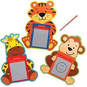 Baker Ross AT975 Jungle Magnetische Tekenborden (12 stuks) Speelgoed en Cadeautjes voor Kinderen