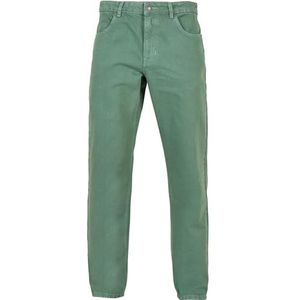 Urban Classics Jean pour homme Colored Loose Fit, disponible dans de nombreuses couleurs, tailles 28 à 44, Vert feuille, 44