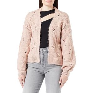 ONLY Onlnew Jane Ls Short Struct Cardigan Knt Cardigan Dames, Rozerook/Detail: Melange