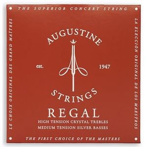 Augustine 650527 Regals Red Label snaren voor klassieke gitaar, extra sterk/medium spanning
