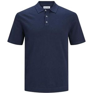 JACK & JONES Jjeemil Knit Polo S/S Sn Jeans pour homme, Blazer bleu marine., XXL