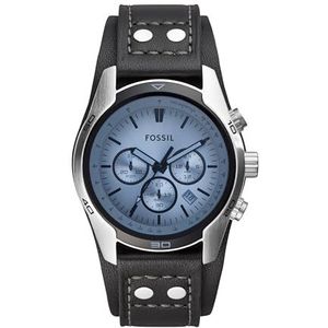 Coachman Chronograph Black Leather Watch