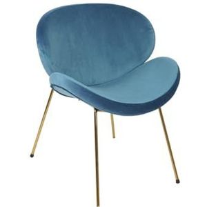 Home ESPRIT Eetkamerstoel blauw goud 63 x 57 x 73 cm